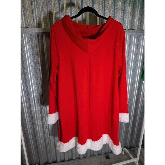 NWT With Love, Derek Cozy Santa, Red/White, Women's 1X - Picture 2 of 5